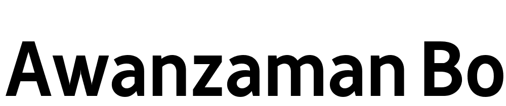 AwanZaman-Bold font family download free