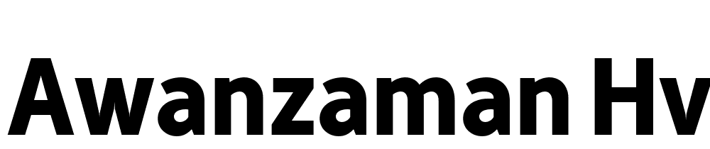 AwanZaman-Hv font family download free