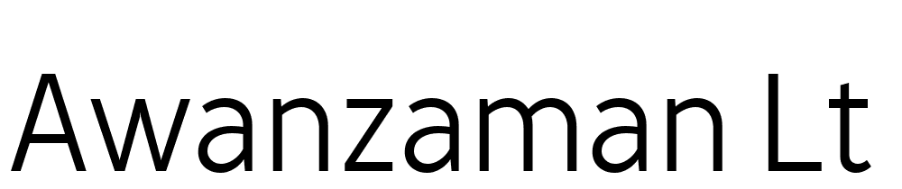 AwanZaman-Lt font family download free