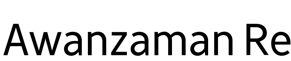 AwanZaman-Regular font family download free