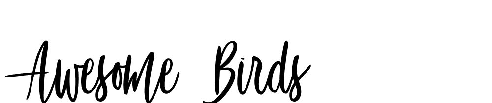 Awesome-Birds font family download free