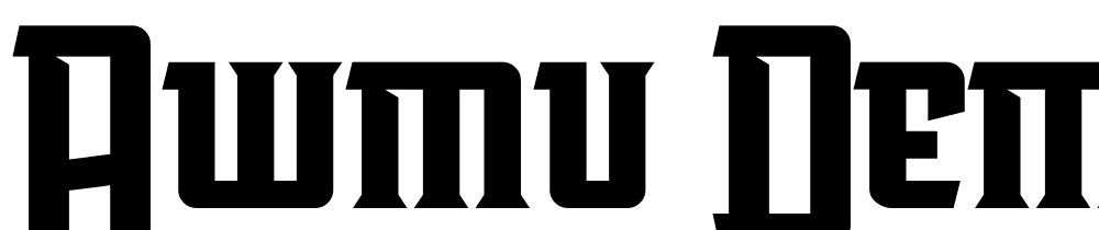 AwmU-Demo font family download free