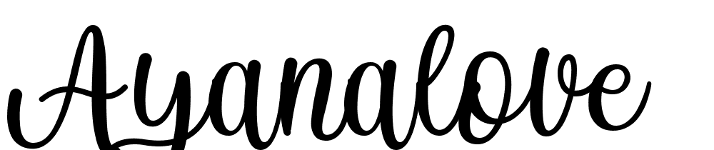 Ayanalove font family download free