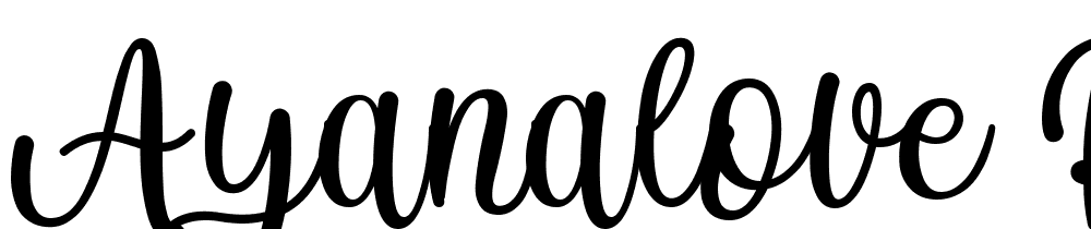 Ayanalove-Regular font family download free