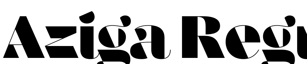 Aziga-Regular font family download free