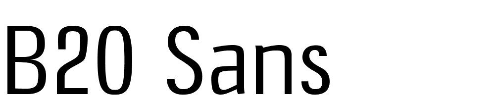 b20-sans font family download free