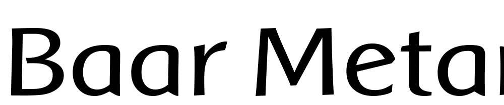 Baar-Metanoia font family download free