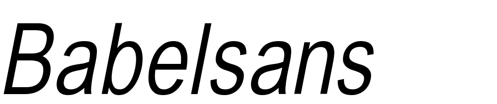 BabelSans font family download free