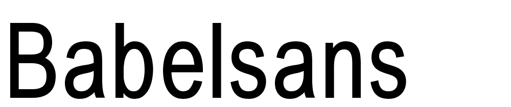 BabelSans font family download free