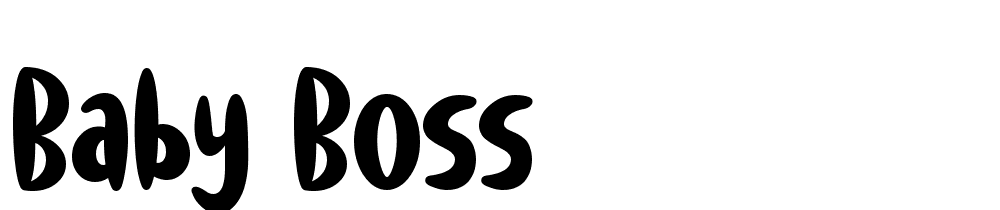 Baby Boss font family download free