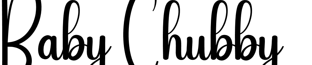 baby-chubby font family download free