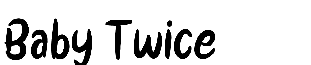 Baby Twice font family download free