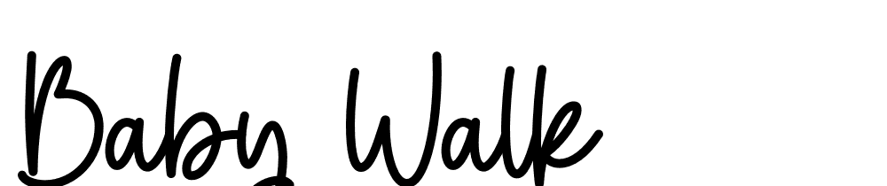 baby-walk font family download free