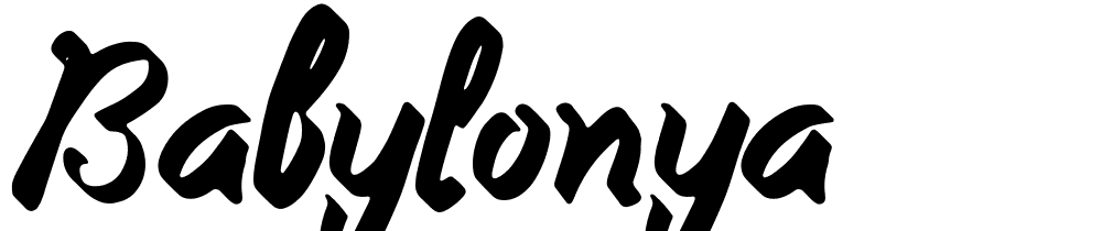 Babylonya font family download free