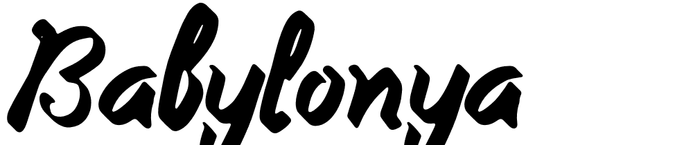 Babylonya font family download free