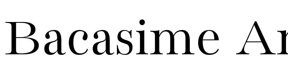 Bacasime-Antique-Regular font family download free