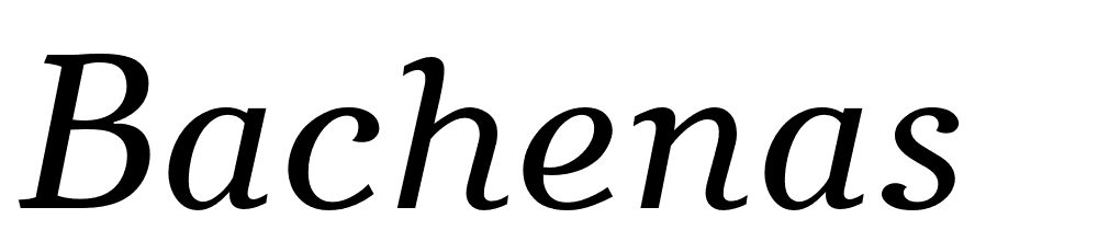 Bachenas font family download free