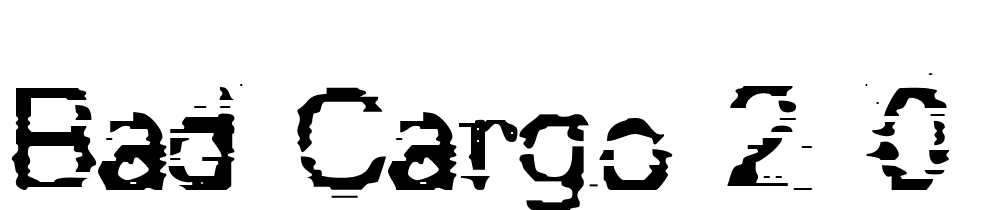 Bad-Cargo-2.0 font family download free