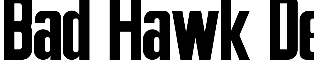 Bad-Hawk-Demo font family download free