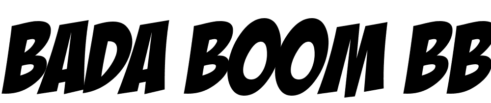 Bada Boom BB font family download free