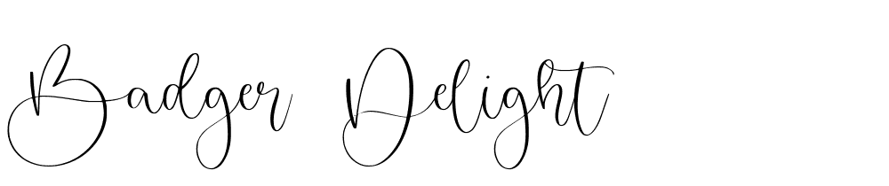 Badger Delight font family download free