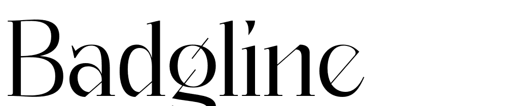 Badgline font family download free