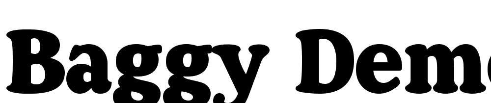 Baggy DEMO font family download free