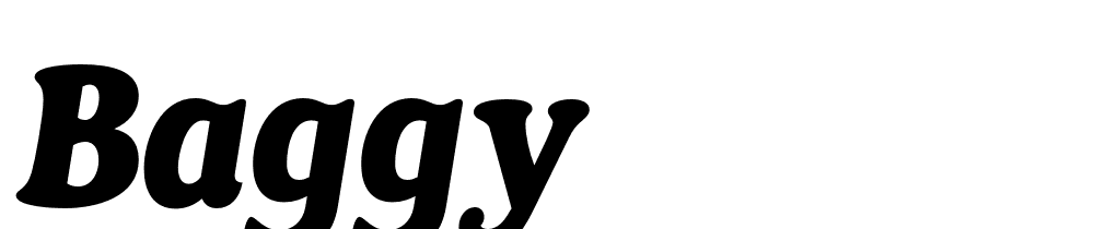 Baggy font family download free