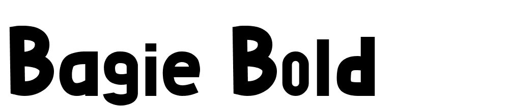 Bagie-Bold font family download free