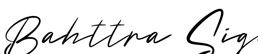 Bahttra_Signature font family download free