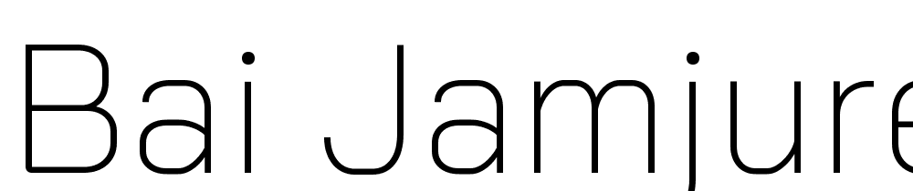 Bai-Jamjuree-ExtraLight font family download free