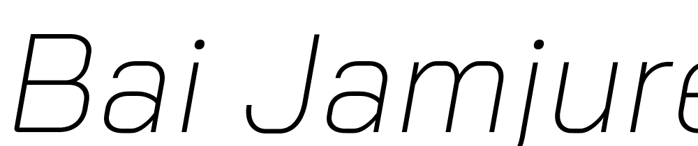 Bai-Jamjuree-ExtraLight-Italic font family download free