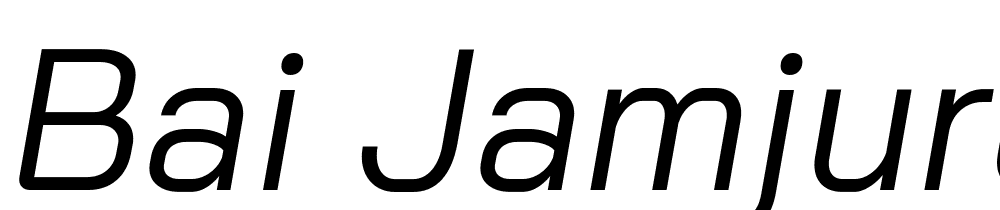 Bai-Jamjuree-Italic font family download free