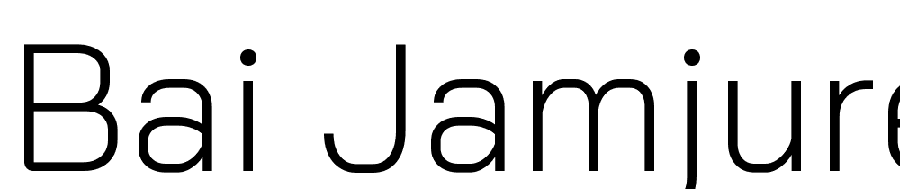 Bai-Jamjuree-Light font family download free