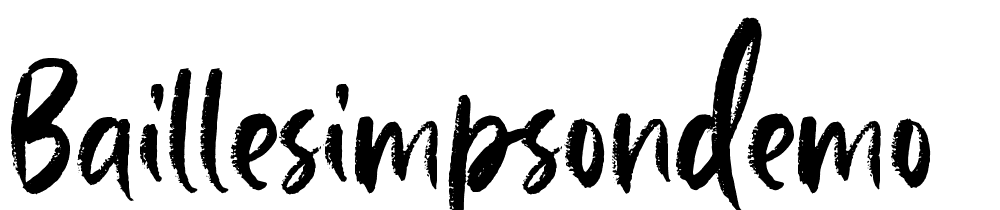 BailleSimpsonDEMO font family download free