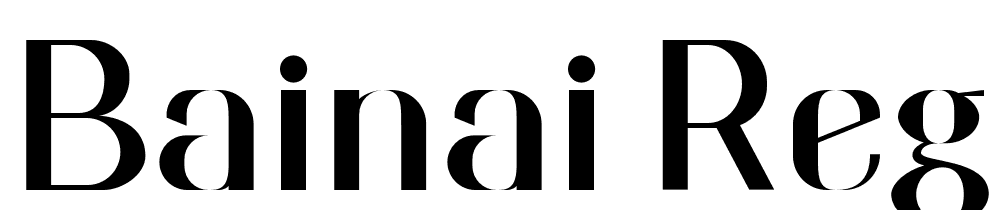 Bainai-Regular font family download free