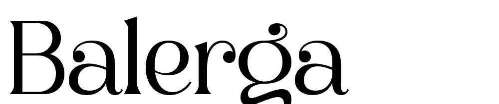 Balerga font family download free