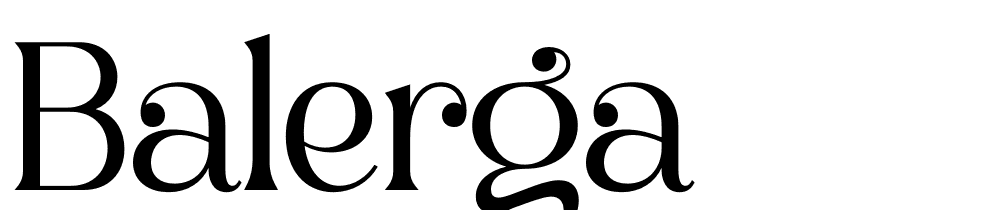 Balerga font family download free