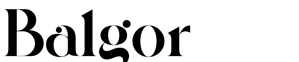 Balgor font family download free