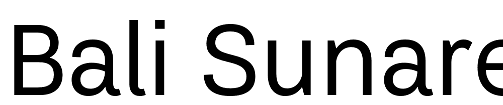 bali-sunaren font family download free