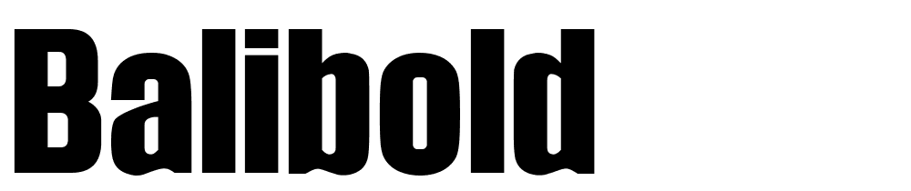balibold font family download free