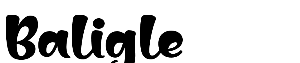 baligle font family download free