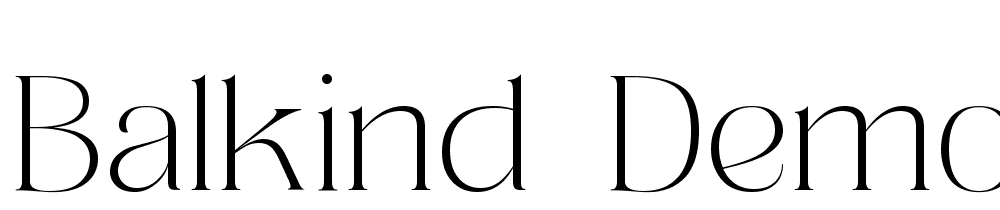 Balkind-Demo font family download free