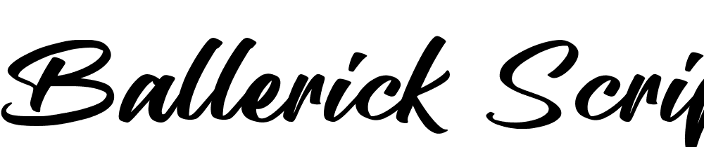 Ballerick-Script font family download free