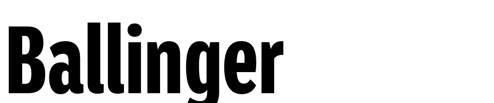 Ballinger font family download free