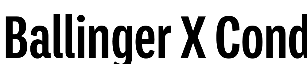 Ballinger-X-Condensed-Bold font family download free