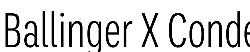 Ballinger-X-Condensed-Light font family download free