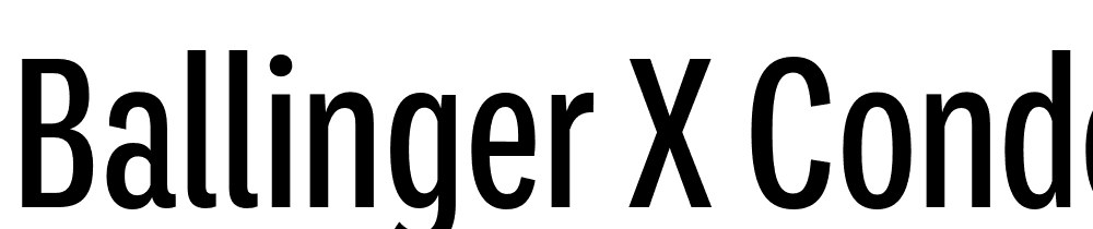 Ballinger-X-Condensed-Medium font family download free