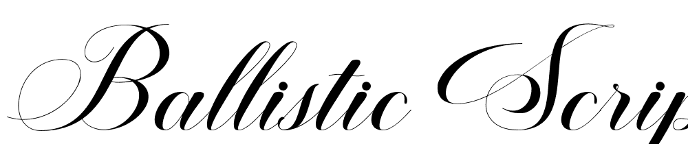 Ballistic-Script font family download free