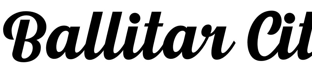 Ballitar-City font family download free